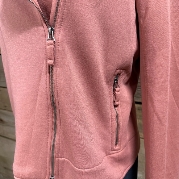 NWT Max Studio Moto Jacket, dusty rose, Size Large - Picture 2 of 6